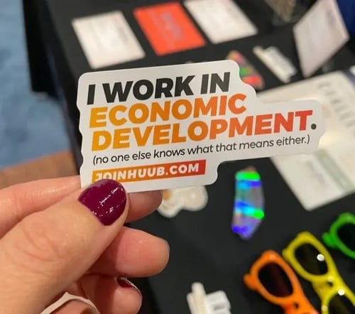 RoleCall - I Work in Economic Development Sticker