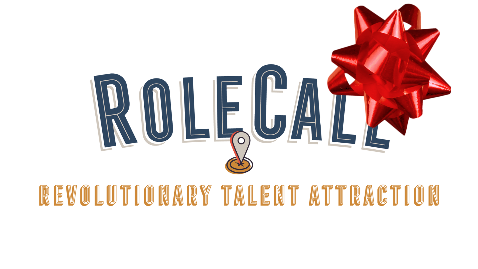 RoleCall Revolutionary Talent Attraction Logo with Bow